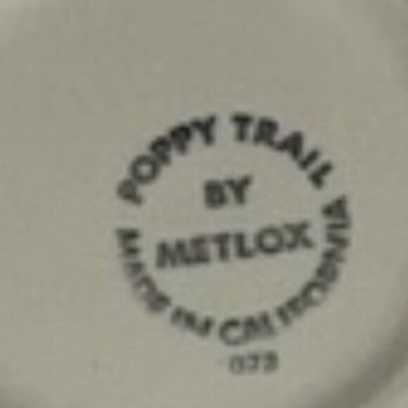 Vintage Metlox Poppytrail Sculptured Daisy Cup & Saucer Set - Picture 4 of 4